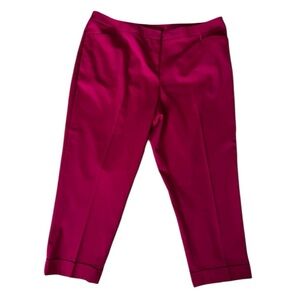 Lane Bryant fuchsia high waisted ankle pants